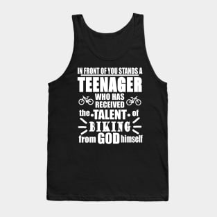 Teenager Biking Cycling Downhill Boys Gift Tank Top